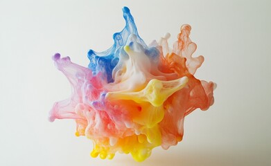 orange and blue water splash