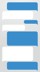 Chat and Messaging Text Bubbles - Digital Conversation UI