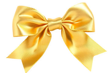 Golden bow , cut out , transparent , Background