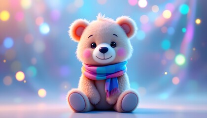 cute animation cartoon character animal bear digital art image generative ai