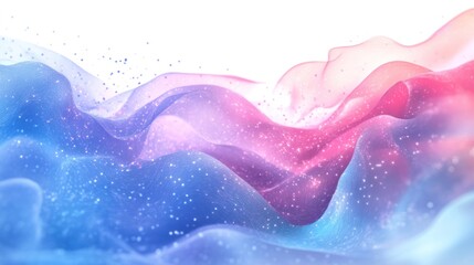 Pastel waves flowing, glitter background, digital art, website banner