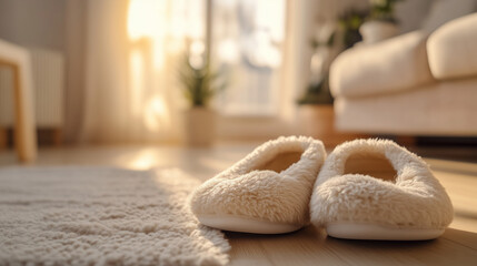 white shoes on the floor