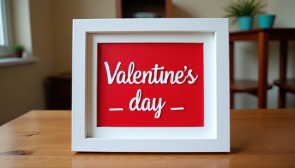 Valentine's Day Mockup Background with Blurred Elements