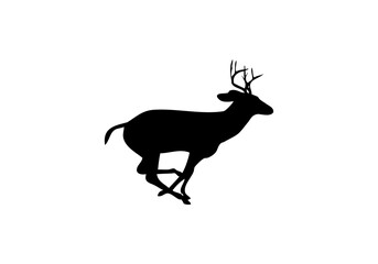 Deer Silhouette logo png template logo icon vector illustration