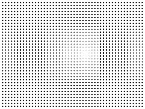 Seamless grid pattern: subtle halftone design featuring repeated small hatch crosses and tiny elements. Abstract geometric texture with faded black and white rectangle prints. Vector illustration.