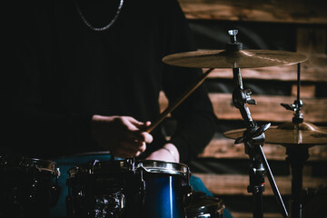 drums playing drums close-up