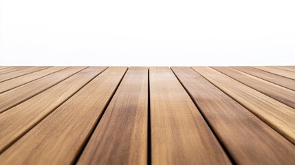 Teak deck of a yacht showcasing natural wood grain against a clean white background highlighting the craftsmanship and elegance of marine surfaces