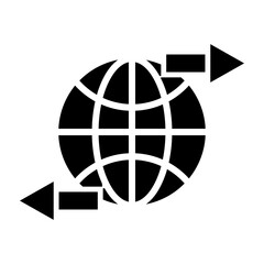 Obraz premium Import Export Glyph Icon Design
