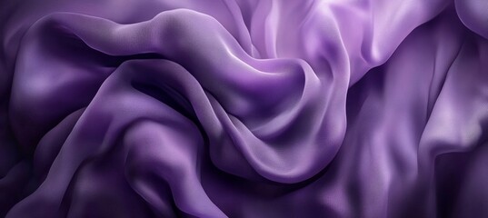 Obraz premium Flowing Violet Silk Fabric, Abstract Texture Background With Soft Waves 89 Characters