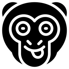 Vector Icon Delicious, Monkey, Animal, Wildlife, Pet