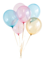 PNG Colorful balloons for festive celebrations