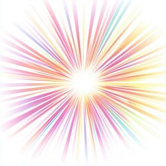 Artistic Starburst Design, vibrant gradients radiating from a central point, suitable for digital projects, web design, and creative backgrounds