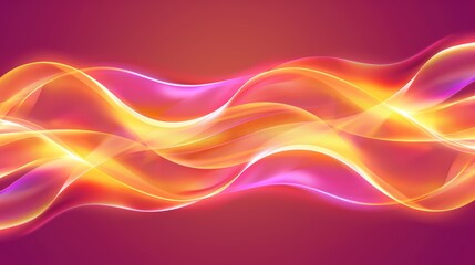 Abstract Vibrant Waveforms: A Symphony of Color and Light