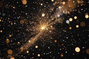 Obraz premium Festive new year greetings with vibrant fireworks illuminating a beautiful night sky, perfect for celebration invitations or cards