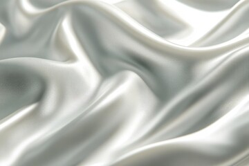 Obraz premium Satin shimmer on soft gray paper with gentle waves for luxurious design and premium applications. Elegant creamy greige tones add a refined touch to upscale projects and sophisticated aesthetics