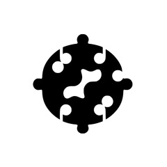 Abstract Puzzle Connection: A Visual Representation of Scientific Research and Innovation. Conceptual illustration of problem-solving, strategy, and complex systems.