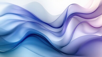 Fototapeta premium Abstract blue purple waves flowing, bright background, website design