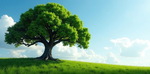 Fototapeta premium Arbol grande con copa etronco vista de su base, vegetal, -arbol grande