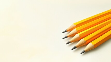 Fototapeta premium Vibrant colorful pencils group isolated on white, office supplies, drawing tools, school essentials