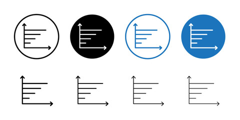 Chart icon Vector logo outline