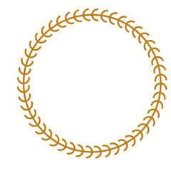 luxury gold circle frame