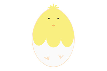 Happy Easter.Set of Easter eggs with different textures on breakthrough background.Spring holiday. Illustration isolated. Happy easter eggs. Filename PNG