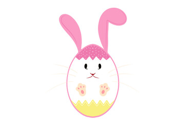 Obraz premium Happy Easter.Set of Easter eggs with different textures on breakthrough background.Spring holiday. Illustration isolated. Happy easter eggs. Filename PNG