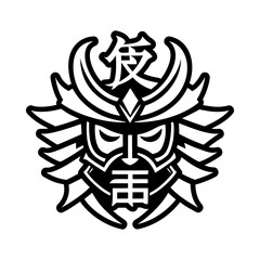 A glyph style icon of susanoo symbol