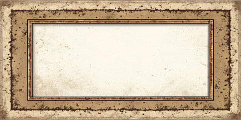 Grunge Stencil Frame with Dirt Texture Border for Artistic Design