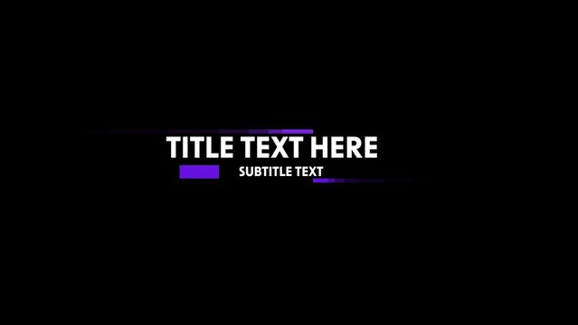Modern Colorful Title Reveal