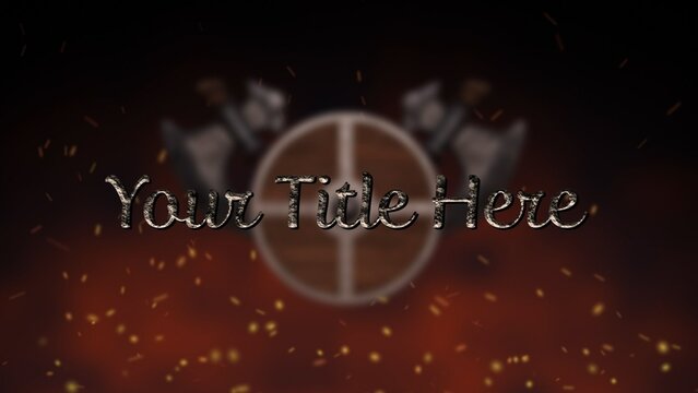Medieval Vikings Grungy Title Intro