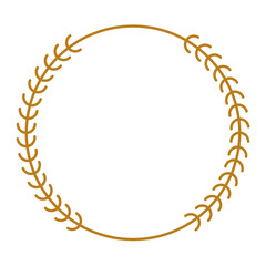 luxury gold circle frame for wedding, greeting