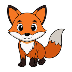 Obraz premium fox cartoon design new image