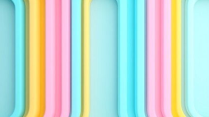 Colorful Abstract Background with Vertical Stripes in Pastel Shades of Blue, Pink, Yellow, and Green