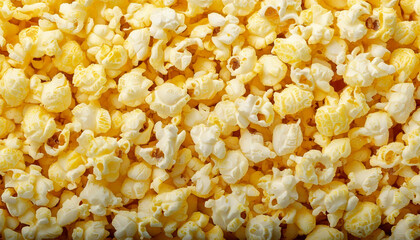 Closeup of popcorn texture background
