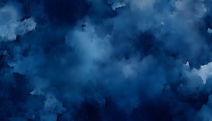 Abstract Blue Watercolor Paint Texture Background