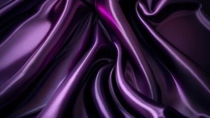 Obraz premium Luxurious Silk Satin Fabric Background with Smooth and Shiny Texture