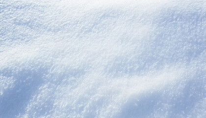 Closeup of white snow texture background