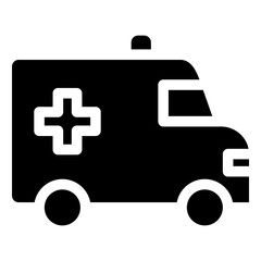 Ambulance Glyph Icon