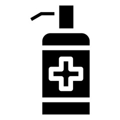 Hand Sanitizer Glyph Icon