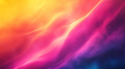 Obraz premium Abstract vibrant sunset hues, flowing lines, dark background, design texture