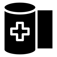 Obraz premium Bandage Glyph Icon