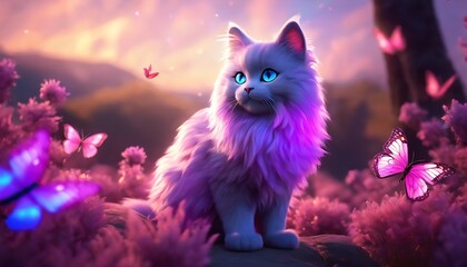 A Fluffy Cat: Whiskers in Wonderland