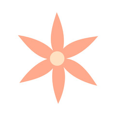 Flower icon vector. Garden illustration sign. Flora symbol or logo.