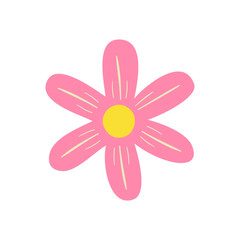 Flower icon vector. Garden illustration sign. Flora symbol or logo.