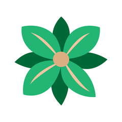Flower icon vector. Garden illustration sign. Flora symbol or logo.