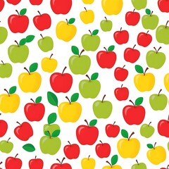 Obraz premium An artistic rendering of apples in nature with ai genareted