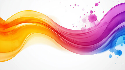 mixed colors blank rectangular banner isolated on white background