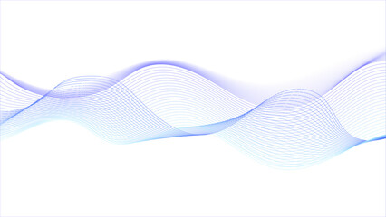 Curve wave seamless pattern. Modern template abstract design flowing particles wave digital frequency track equalizer. 