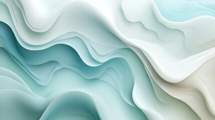 Obraz premium Abstract Teal Waves Background Texture Design